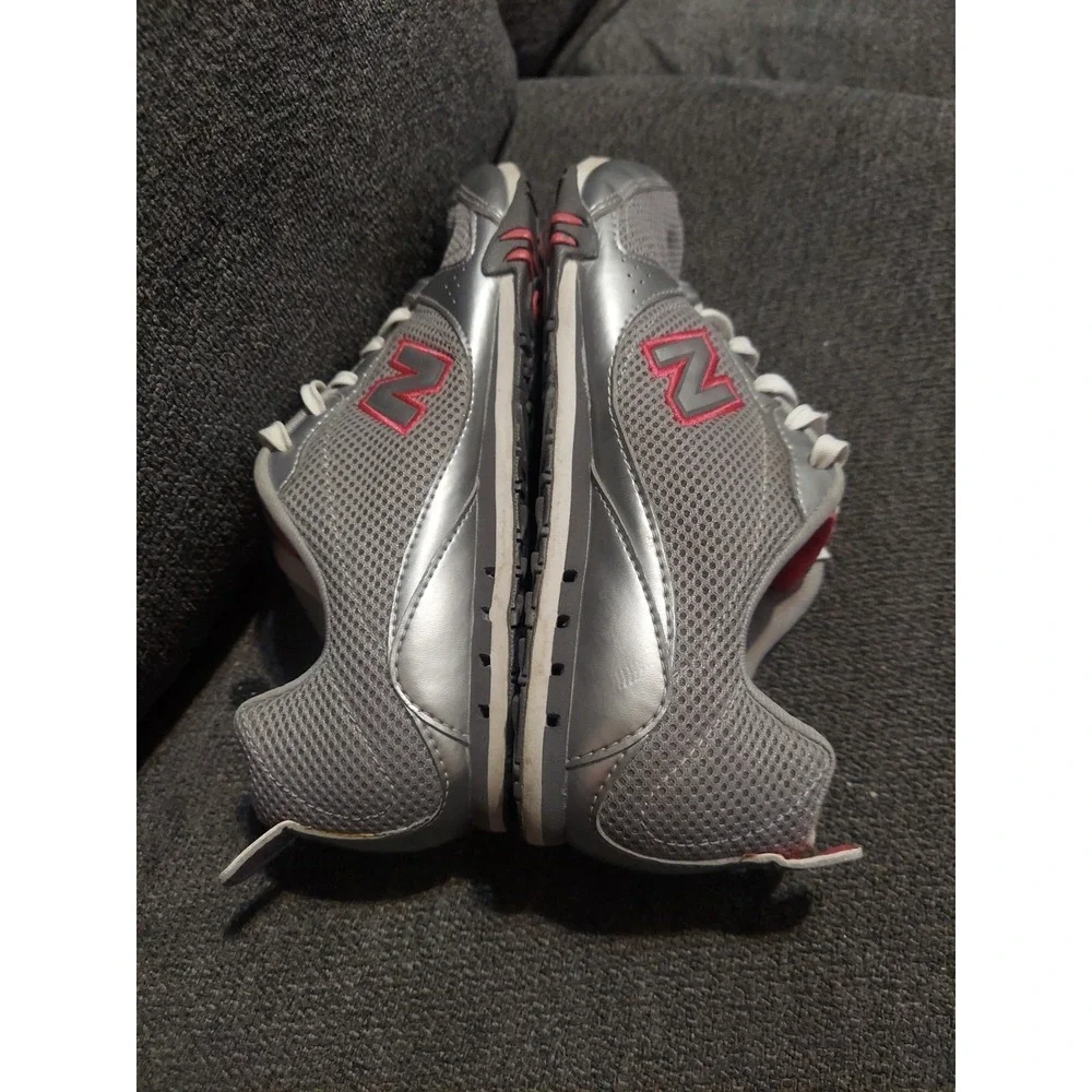 New Balance Running Shoes Grey Pink Cross Training Sneakers Womens Size 8B